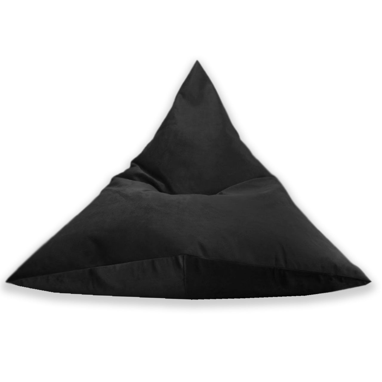 Tri Bean Bag, Plush Velvet Chair, Beanbag Seat
