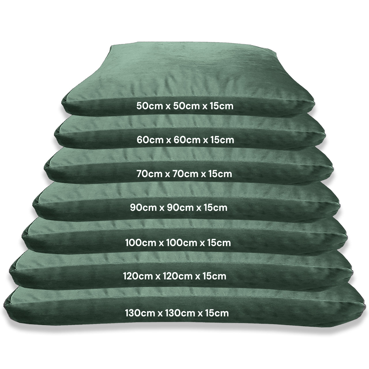 Floor Cushions Square, Plush Velvet Cushions, Floor Pillows