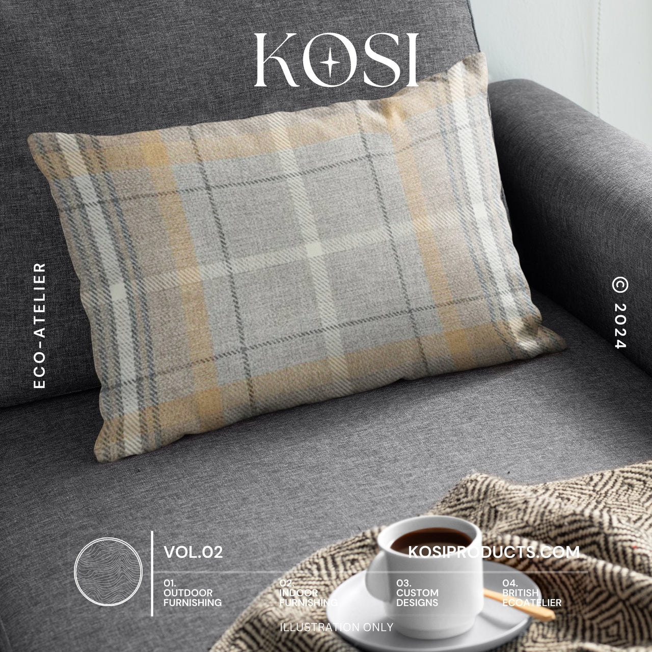 Rectangle Outdoor Cushions, Faux Cushions, Rattan Patio Sofa  Cushion