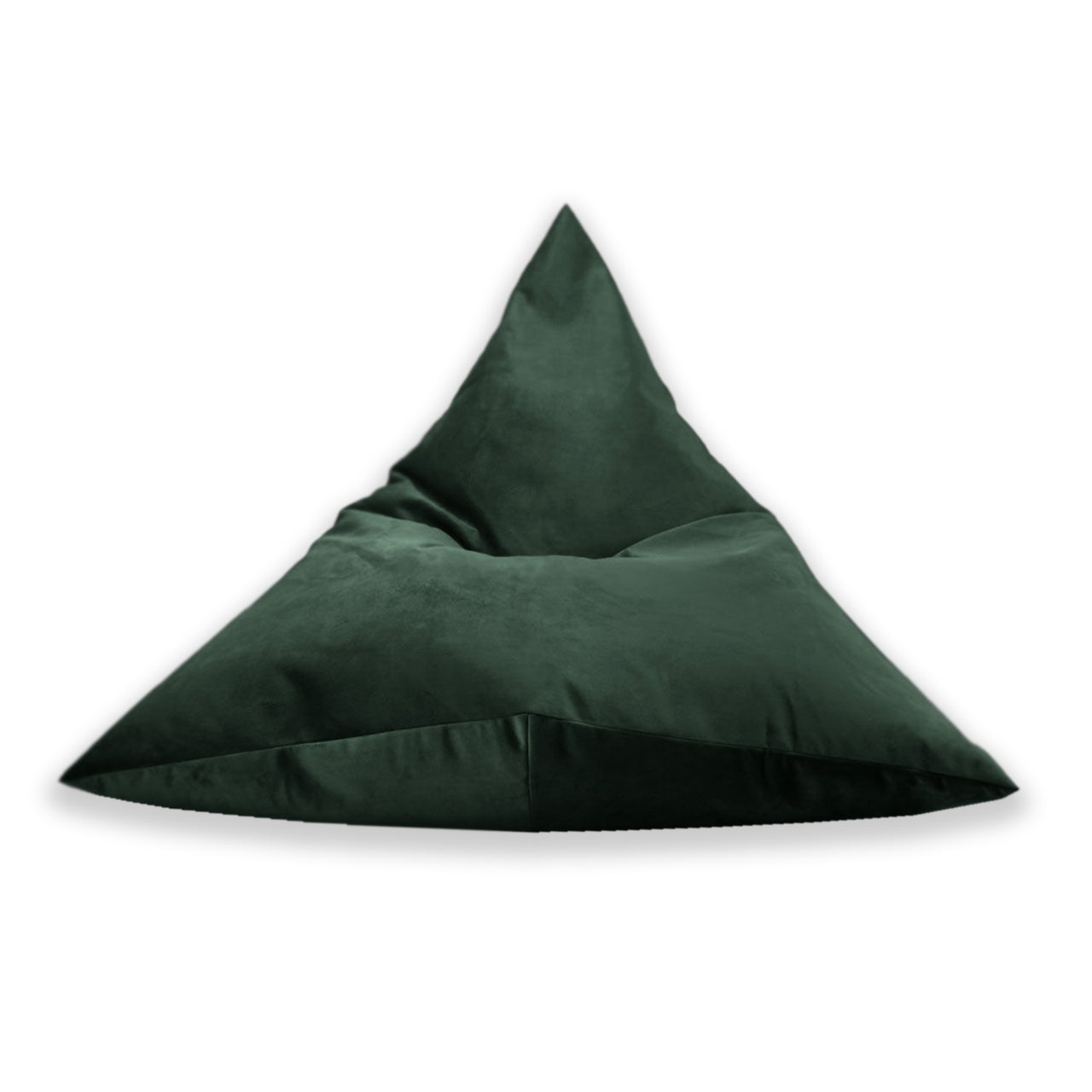 Tri Bean Bag, Plush Velvet Chair, Beanbag Seat
