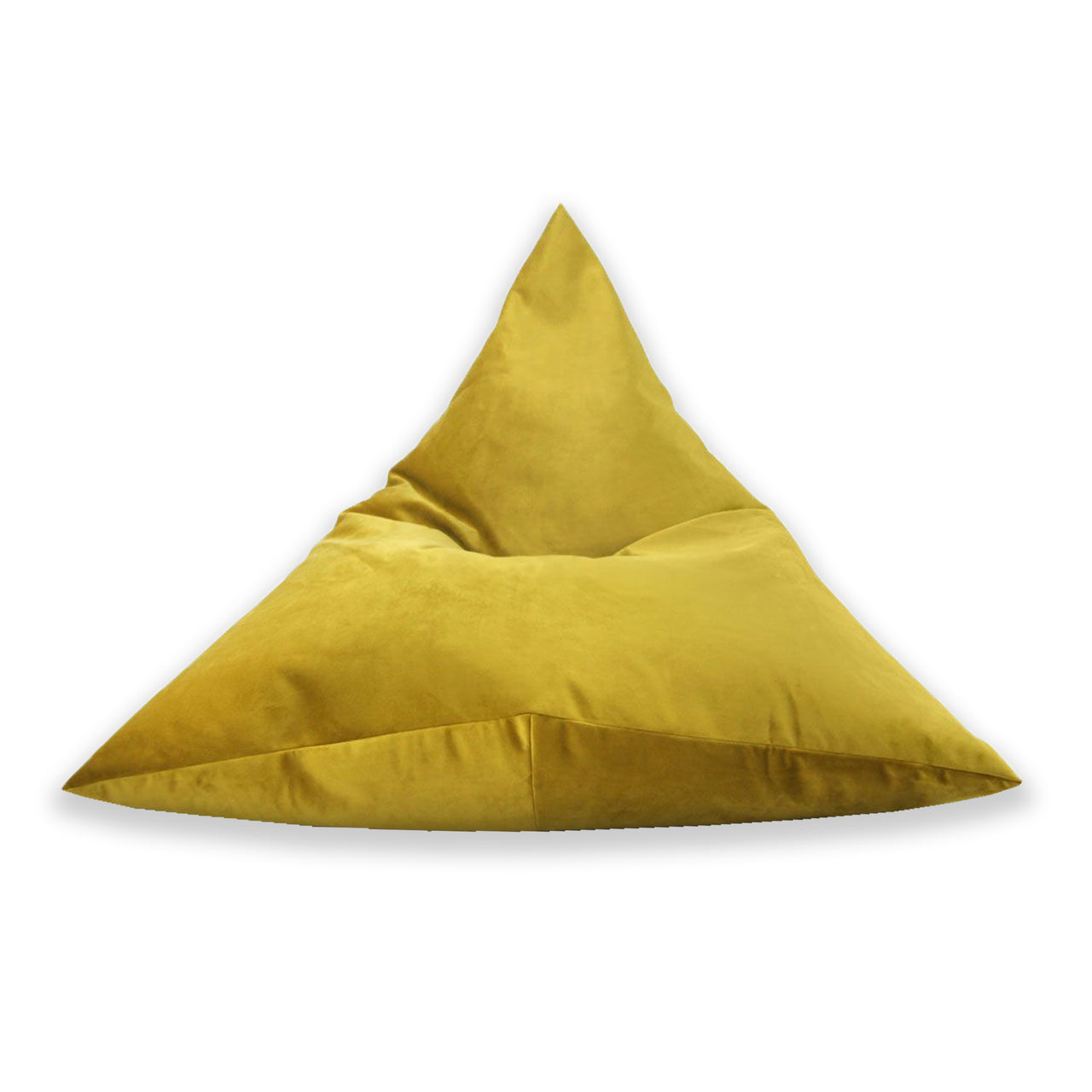 Tri Bean Bag, Plush Velvet Chair, Beanbag Seat