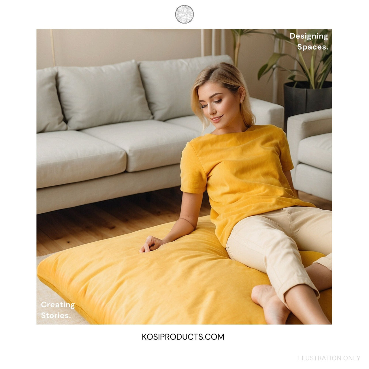 Floor Cushions Square, Plush Velvet Cushions, Floor Pillows