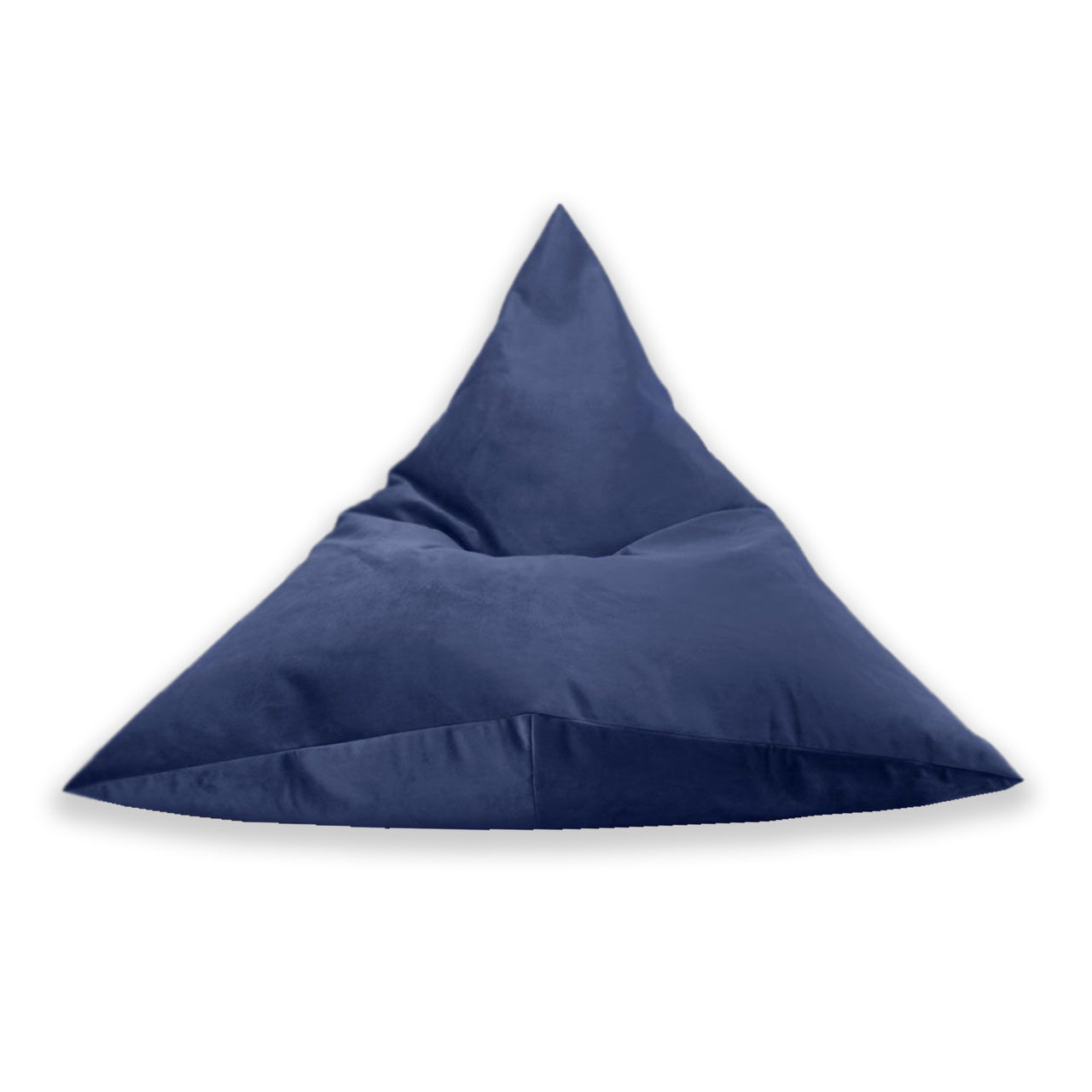 Tri Bean Bag, Plush Velvet Chair, Beanbag Seat