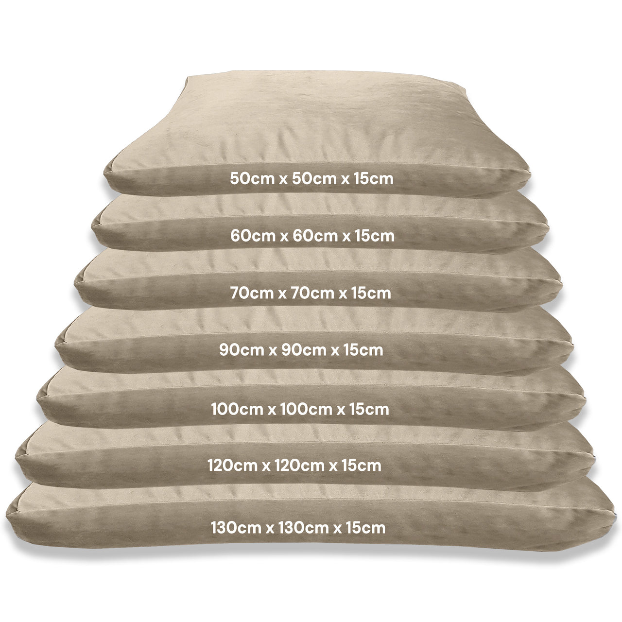 Floor Cushions Square, Plush Velvet Cushions, Floor Pillows