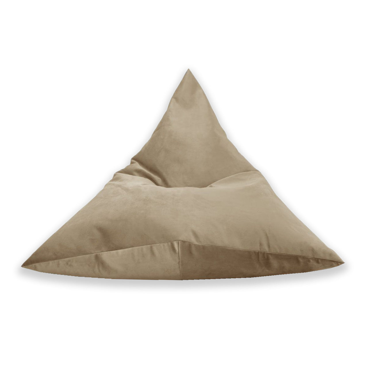 Tri Bean Bag, Plush Velvet Chair, Beanbag Seat