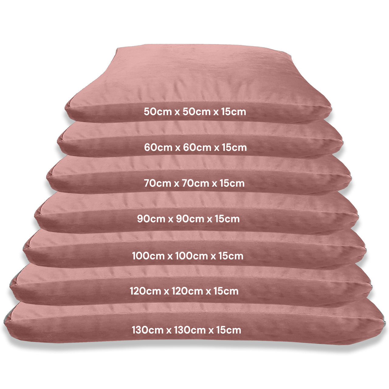 Floor Cushions Square, Plush Velvet Cushions, Floor Pillows