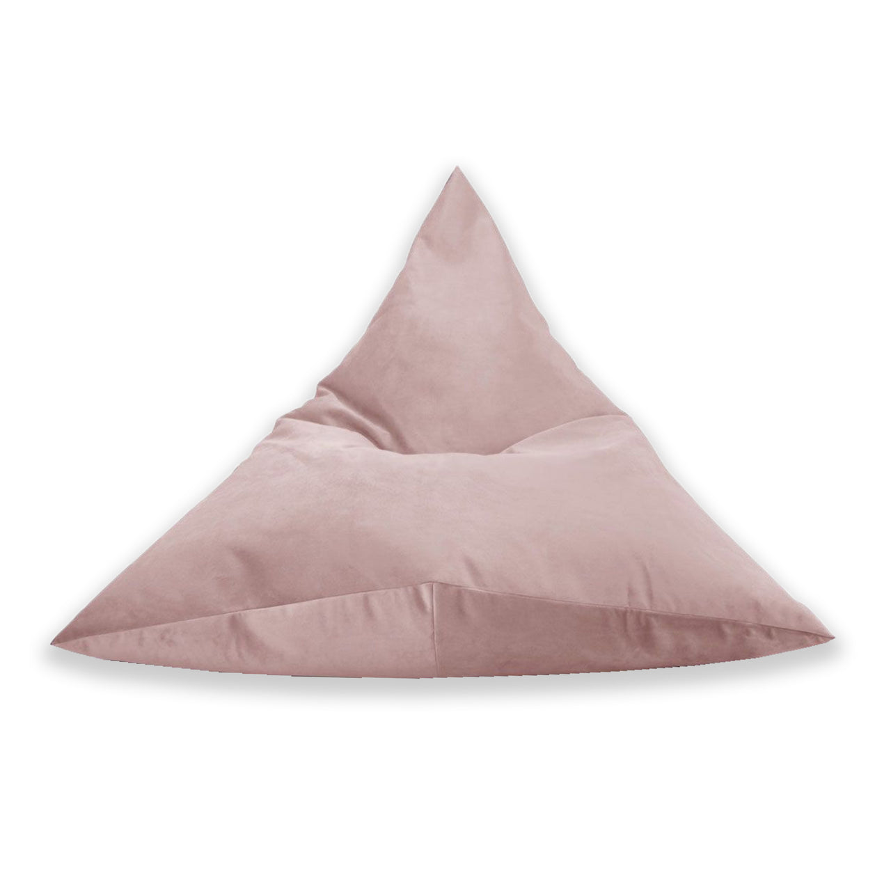 Tri Bean Bag, Plush Velvet Chair, Beanbag Seat