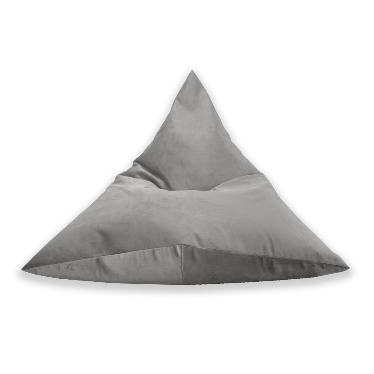 Tri Bean Bag, Plush Velvet Chair, Beanbag Seat