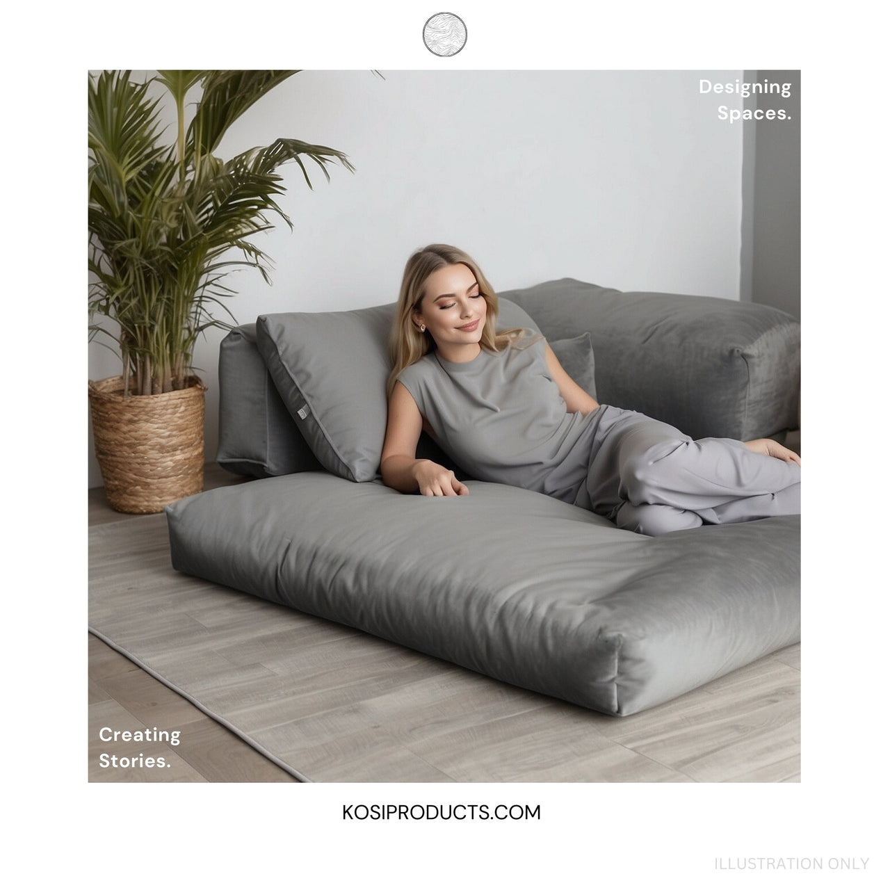 Floor Cushions Square, Plush Velvet Cushions, Floor Pillows